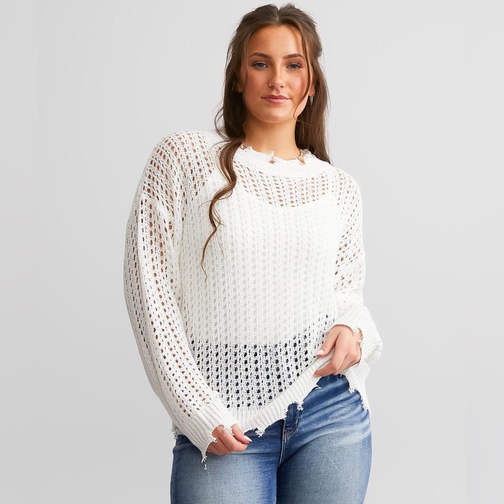 NWT Daytrip Open Stitch Slouchy Sweater